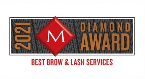 Best Brow and Lashes Raleigh 2021 Diamond Award Raleigh